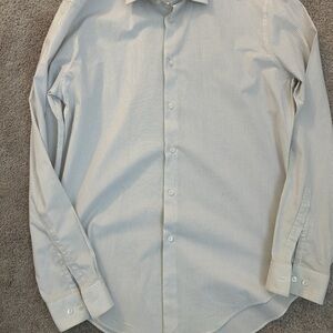 Men’s Calvin Klein stripe slim fit stretch dress shirt